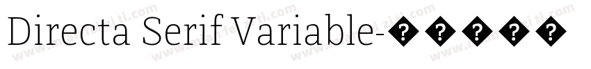 Directa Serif Variable字体转换